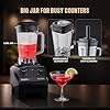 Sujata BLENDMATIC 1000W Commercial Juicer Mixer Grinder | 1750 ml BPA Free Unbreakable Jar | Overload Protection | Commercial Heavy Duty Blender, Powerfull & High Speed Motor | Black