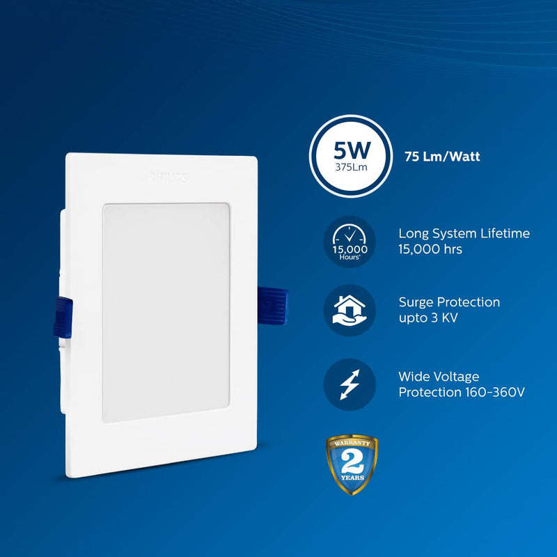 Philips Astra Sleek 5-watt Square LED Downlighter