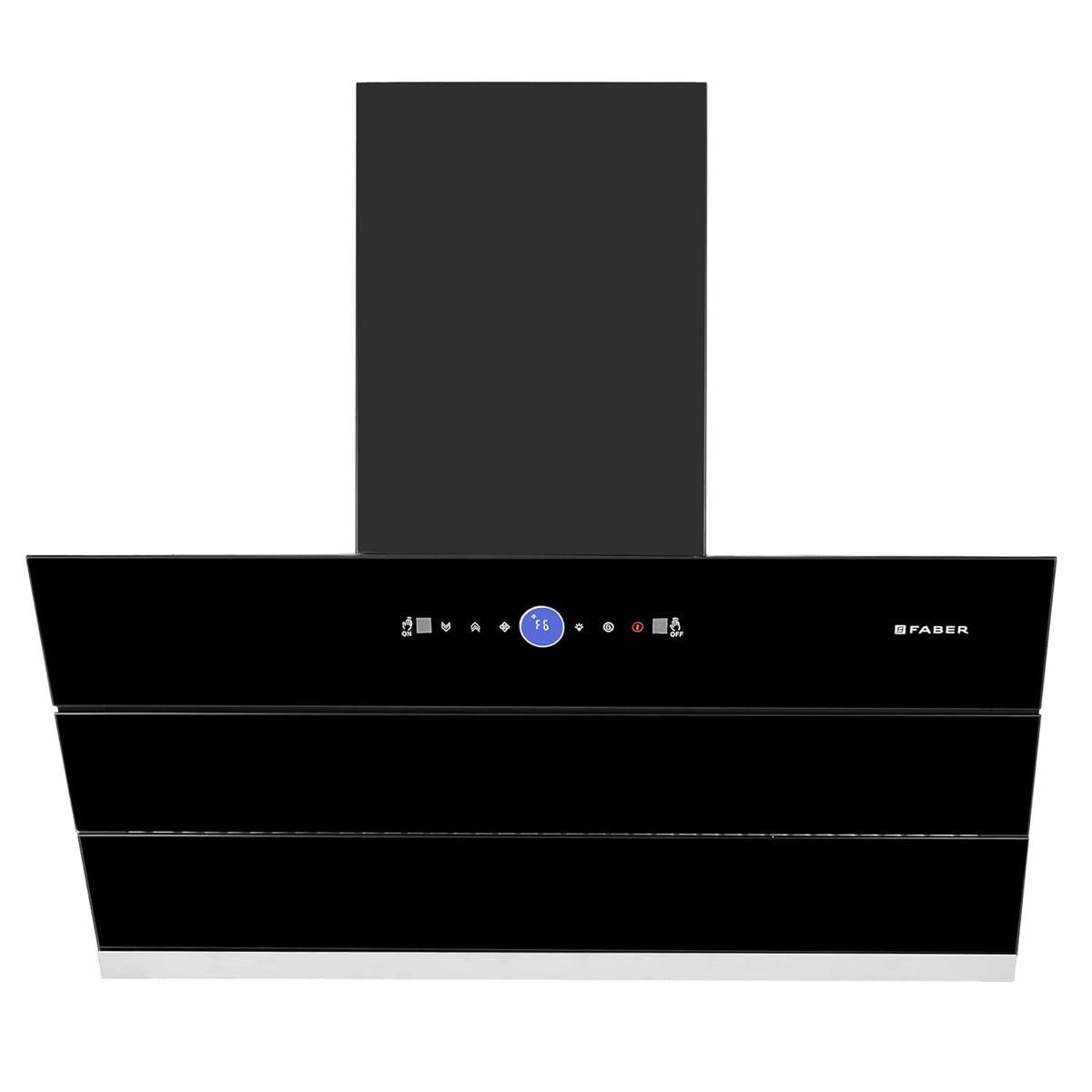 Faber 90 cm 1500 m³/hr Wall Mounted Kitchen Chimney (HOOD COMET BLDC FL HC BK 90, Filterless technology, Touch & Gesture