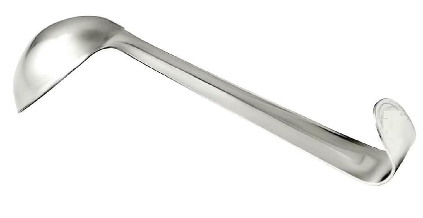 Dynore Stainless Steel Jointless Oil Ladle/Ghee Ladle 16 cm Long - Pack of 2