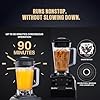 Sujata BLENDMATIC 1000W Commercial Juicer Mixer Grinder | 1750 ml BPA Free Unbreakable Jar | Overload Protection | Commercial Heavy Duty Blender, Powerfull & High Speed Motor | Black