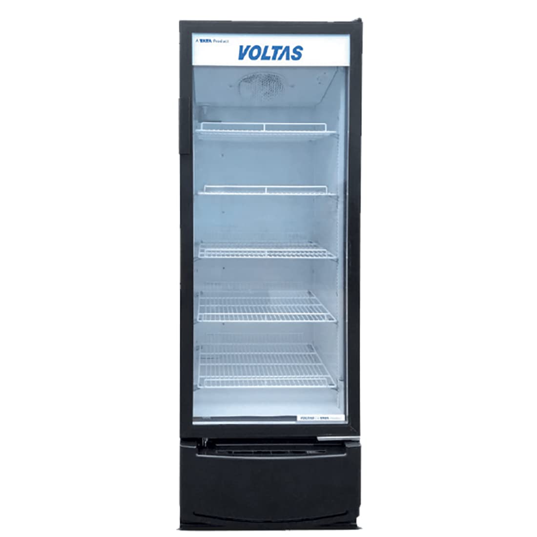 Voltas VC450 Frost Free Visi Cooler Single Door, 450 Liters, Black VC GT 450 SD PE METALLIC GREY