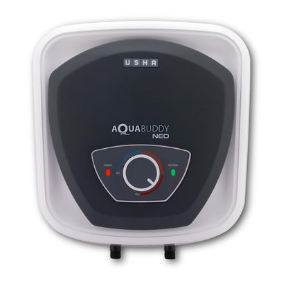 USHA AquaBuddy Neo Geyser 10 Litre 5 Star BEE Rating | Copper Heating Element | Storage Water Heater with Anti-Rust Protection | Warranty: 8 Yr Tank, 2 Yr Product