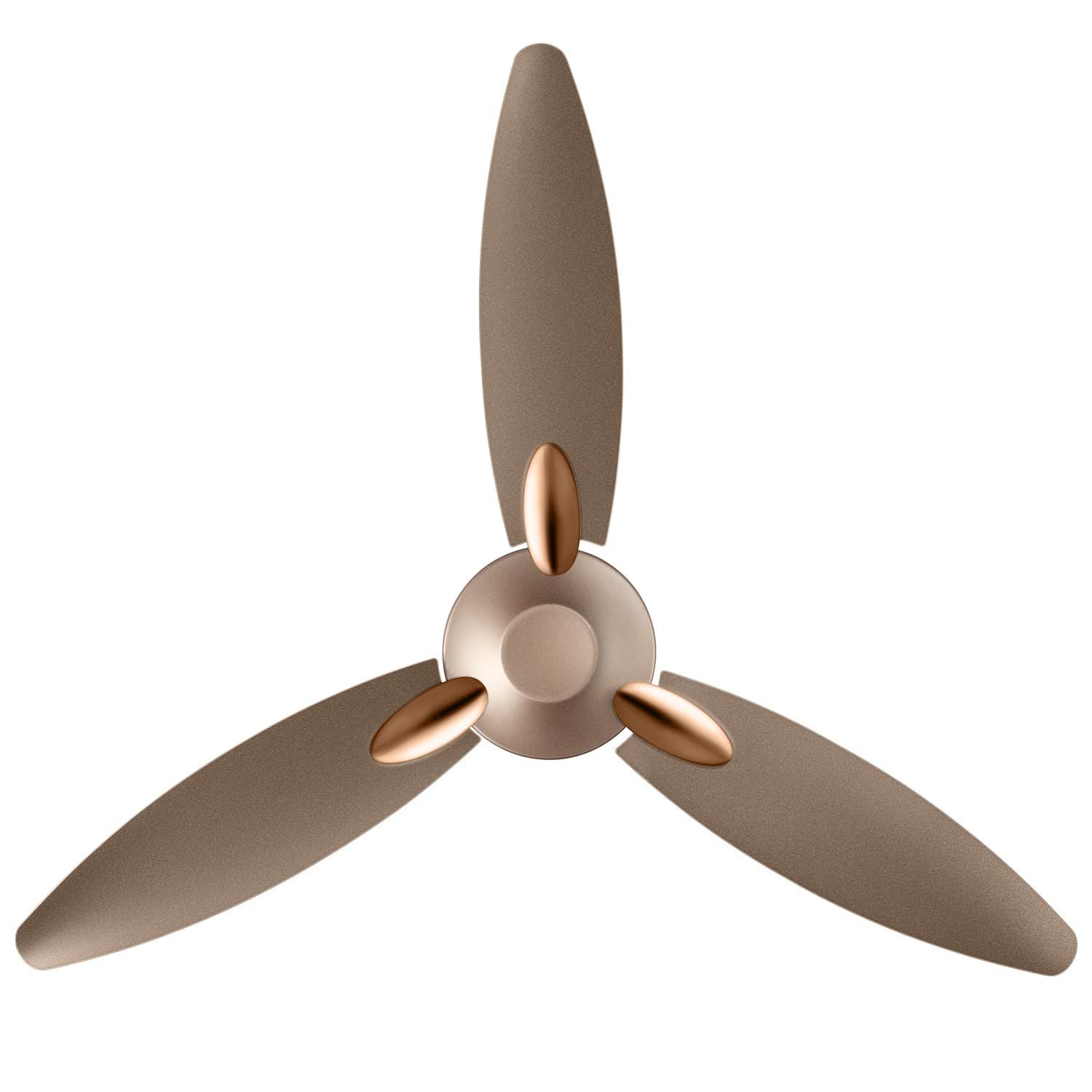 USHA Bloom Daffodil 1250mm|BEE Star Rated | Goodbye Dust Ceiling Fan | 2 Year Warranty | (Sparkle Golden and Brown) Pack of 1
