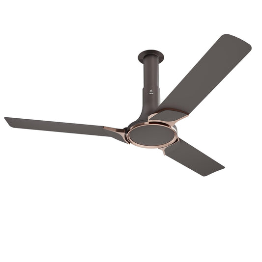 NNEX by BAJAJ Glyde A50 1200 MM | BEE 4 Star Rated Premium Ceiling Fan | 20% Higher Air Thrust* | Airfluence™ Al Blades | Adjustable Downrod | 2-Yr Warranty 【Chestnut Brown】