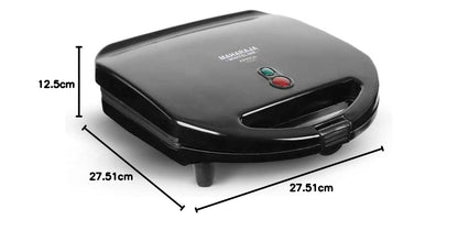 Maharaja Whiteline Aprica Grill Sandwich Maker - SM-205 (Black)