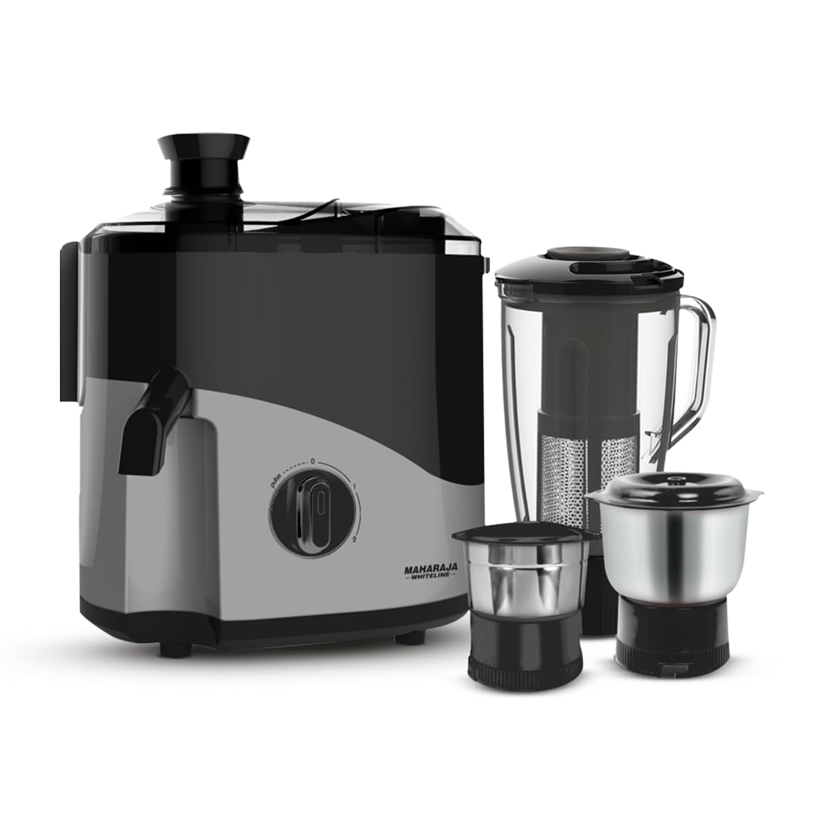 Maharaja Whiteline Odacio Desire Juicer Mixer grinder 550 Watt,smooth juicing, 3 jars, 5years warranty