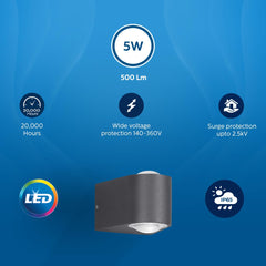 Philips 5W 2-way decorative Wall Light