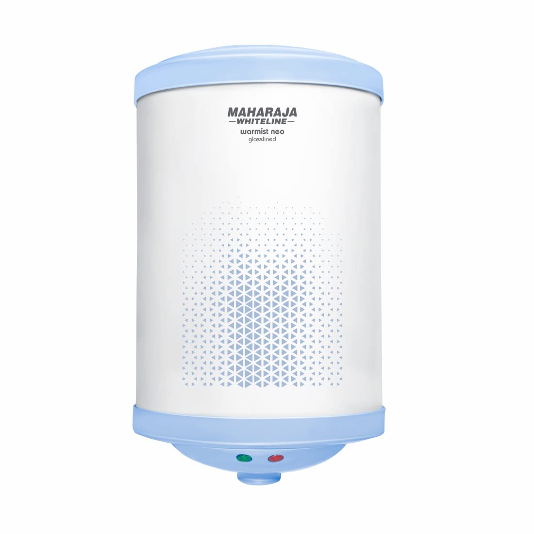 Maharaja Whiteline Warmist Neo Storage Wall Mount Water Heater,25 Litre,Glasslined Coating,Rust&Shock Proof Abs Body,Blue&White Color,Free Installation,Free Connection Pipes - Warmist Neo/Wh-166