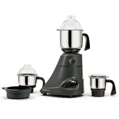 Preethi Blue Leaf Diamond Mixer Grinder, 750 Watt 3 Jars + Flexi Lid, Black