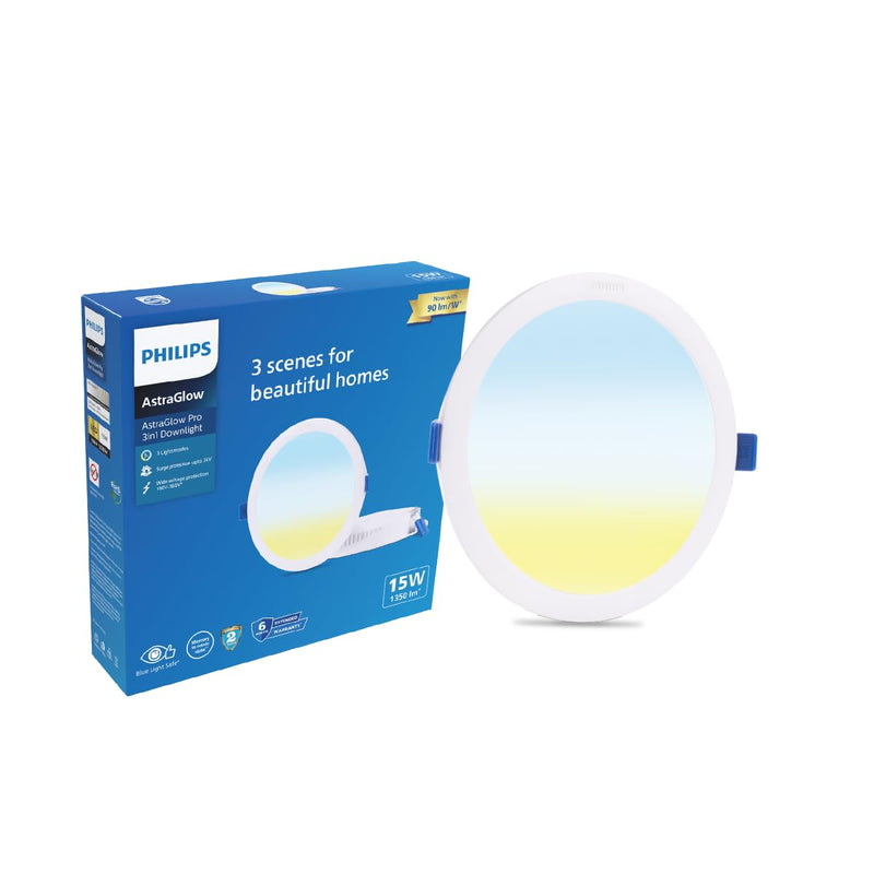 Philips 15W 3in1 Round AstraGlow Pro LED Ceiling Light