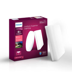 Philips 12-watt Square Surface Full Glow (Pack of 4)