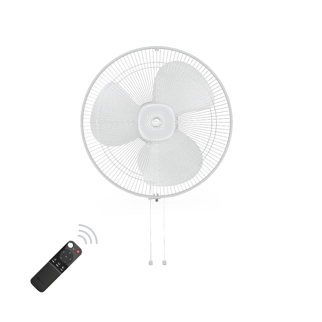 atomberg Renesa 400mm Wall Mount Fan | 5-star rated | Ideal for Home & Office | Silent BLDC Fan | 6 Speeds | 35W | Remote with Oscillation, Timer, Sleep | 2 Years Warranty (Snow White)