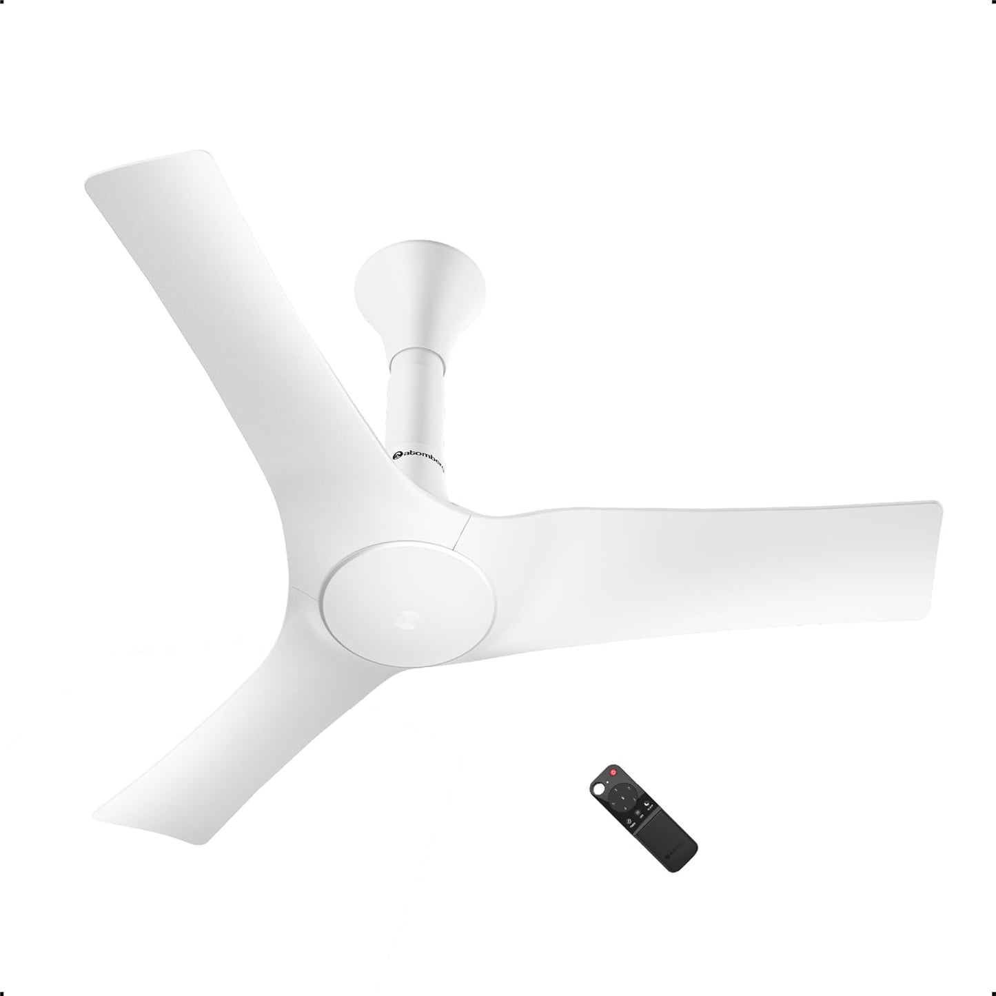 atomberg Aris Gladius Smart 900mm BLDC Ceiling Fan with IoT & Remote | BEE 5-Star| Advance Air+ Technology | Silent Operation | Energy Efficient | Free Installation | 5 Year Warranty (Pearl White)