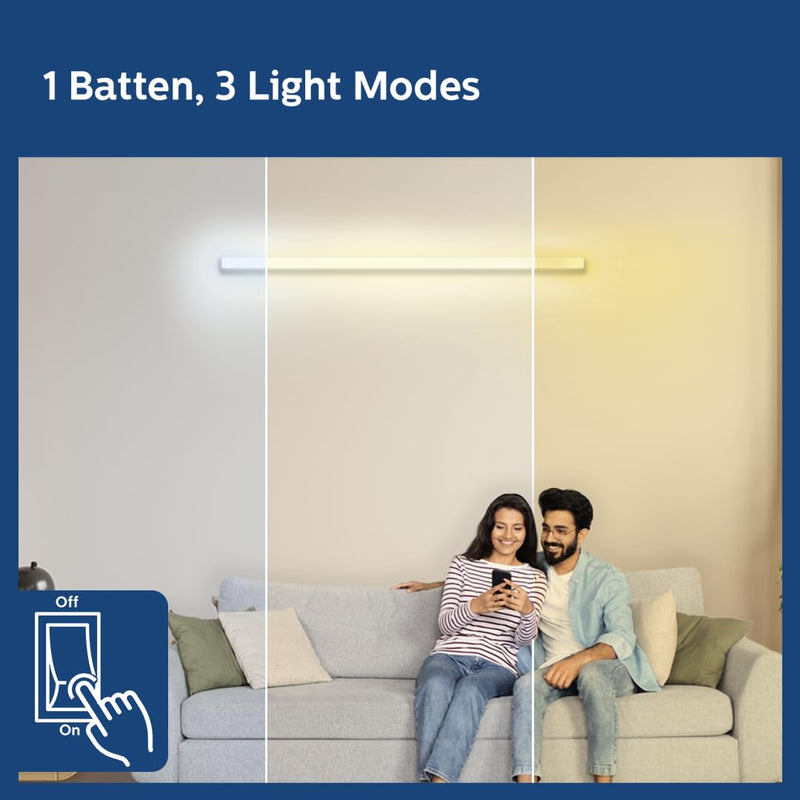 Philips 20W 3 in 1 LED - 4ft Mood Lighting LED with Three Color Temperatures