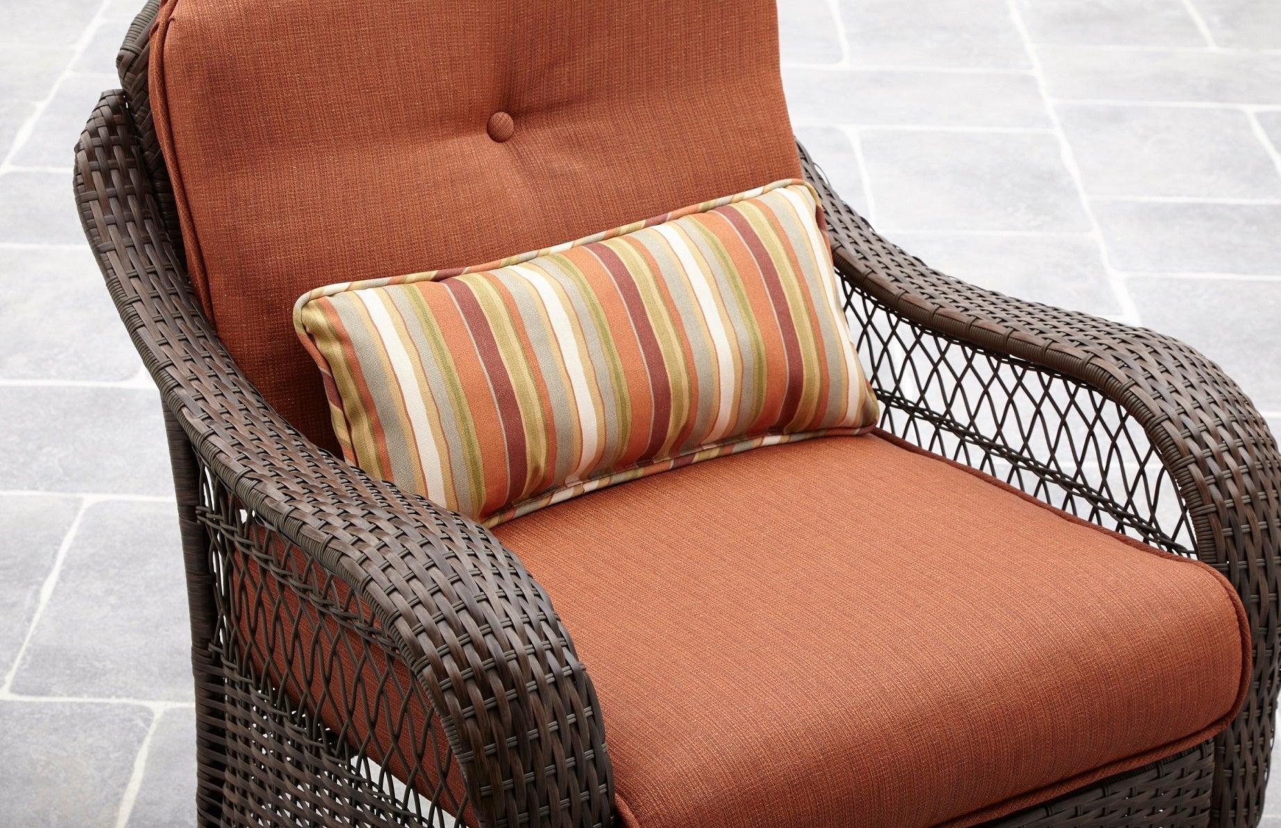 Dona Outdoor Sofa Set 2 Seater, 2 Single seater and 1 Center Table (Dark Brown)