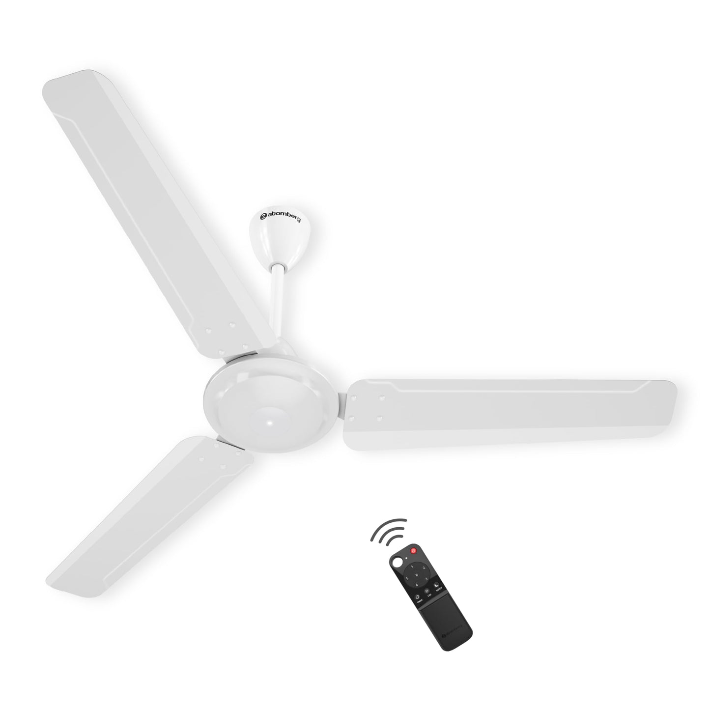 atomberg Ameza 1200mm Timeless BLDC Ceiling Fan with Remote|BEE 5 star|High Air Delivery|LED Speed Indicator|Low Noise|Timeless Design with Power Saving|2 Year Warranty|Gloss Black
