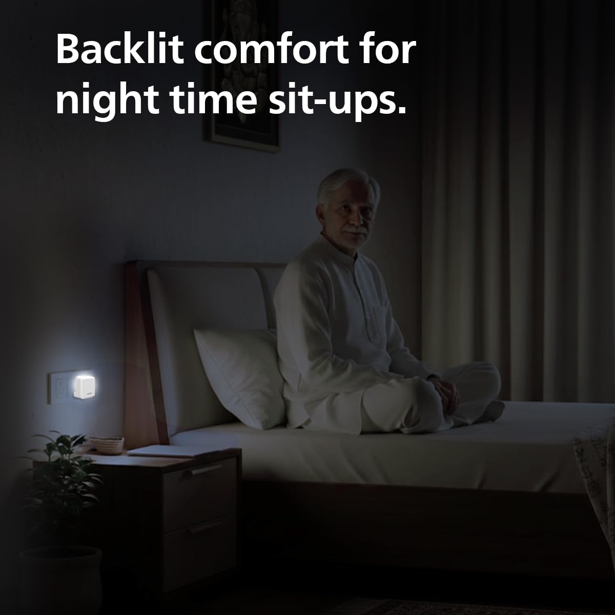 Philips LED SereneShine Plug-in Night Lamp 0.5W (White, B0GL8N8LDD)