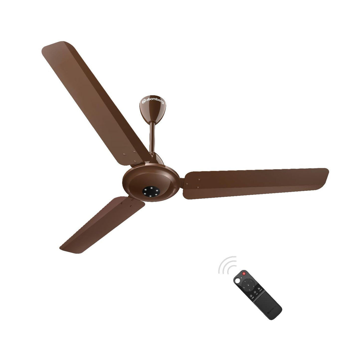 atomberg Efficio Alpha 1200mm BLDC Ceiling Fan with Remote Control | BEE 5 star Rated Energy Efficient Ceiling Fan | High Air Delivery with LED Indicators | 2 Year Warranty (Gloss White)