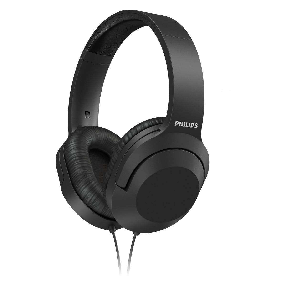 Philips Audio H2005BK00 Over-Ear Stereo Headphones Wired (2 m Cable, 40 mm Neodymium Drivers (TAH2005BK/00)