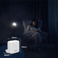 Philips LED SereneShine Plug-in Night Lamp 0.5W (White, B0GL8N8LDD)
