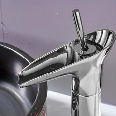 Plantex Designer Brass Basin Mixer Hot & Cold/Single Lever Mixer tap for Wash Basin/Wash Basin Tap for Home-(Silver)-4