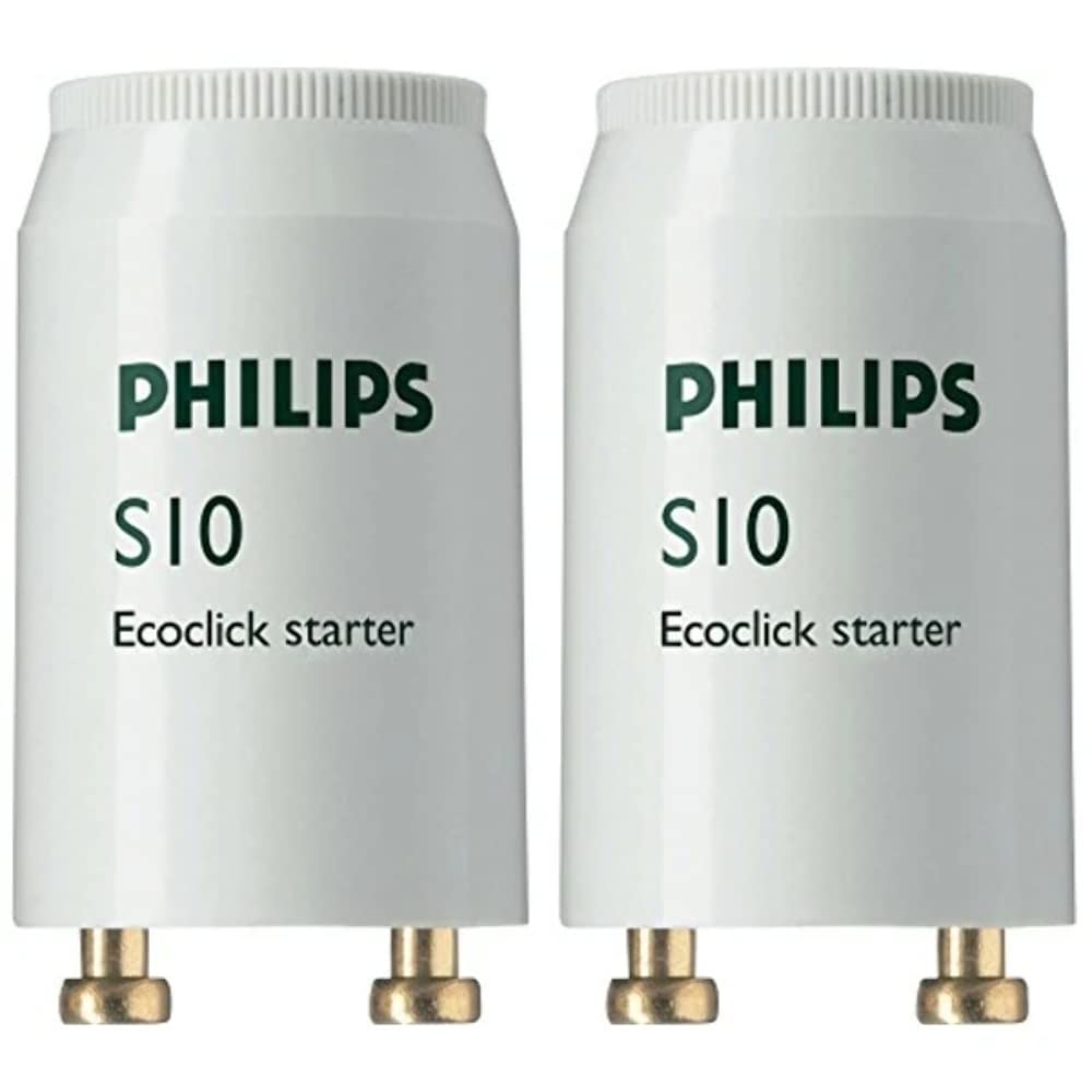 Philips 36W Or 40W Fluorescent G13 Tube Light Starters (2 Pack) (S10 Starter For 20~65W (Pack of 2)