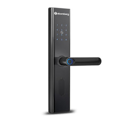 Atomberg SL 1 Smart Door Lock | 6 Ways Unlocking | Fingerprint | PIN | OTP | NFC Card | Atomberg Home App (Data Stored in India) | Key | 5 Stainless Steel Bolt | 2 Year Warranty by Atomberg (Black)
