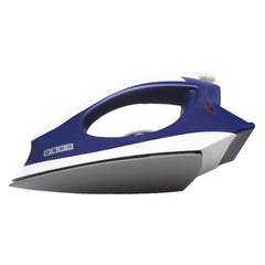 USHA 3702 1000 Watts Dry Iron with Shock Proof Plastic Body | Single Coat Grey Non Stick Soleplate for Longer Durability |Overheat Safety Shutoff | 360° Swivel Cord | 2 Years Warranty | Blue & White