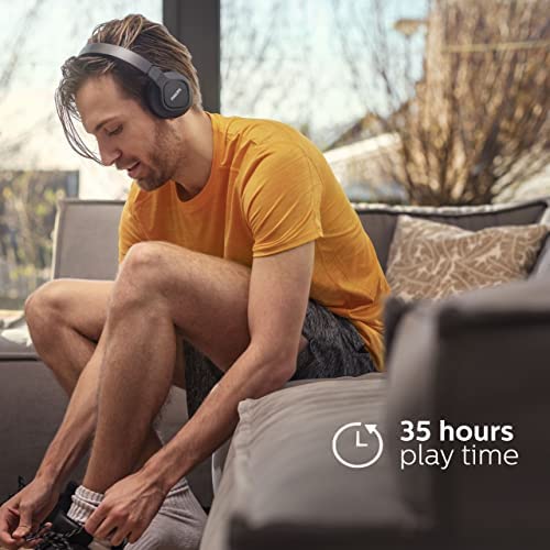 Philips Audio TAA4216 On-Ear Sports Bluetooth Headphones with IP55 Dust/Water Protection, 35 Hours Play Time (TAA4216BK/00)