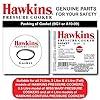 HAWKINS Rubber Gasket Sealing Ring for 2-4 L Pressure Cookers (Black) - Set of 2
