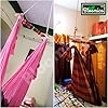 Bloomico 5 Meter Baby Cradle Cotton Rope | 15mm Thick White Thottil Kayiru for Newborn Jhula Swing | Strong & Durable Baby Hammock Rope | Soft Cotton Cradle String – Pack of 1