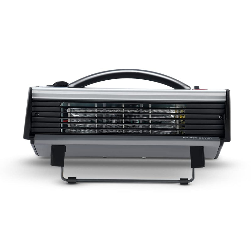 Maharaja Whiteline Flare Evo Room Heater | 2 Heating Element | 2000W - 1 Year Warranty (Grey & Black)