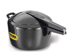 Hawkins Futura 4 Litre Pressure Cooker, Hard Anodised Pressure Cooker, Pan Cooker, Black (FP40)