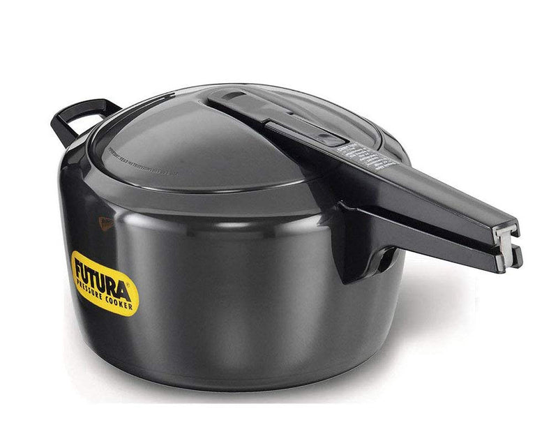 Hawkins Futura 4 Litre Pressure Cooker, Hard Anodised Pressure Cooker, Pan Cooker, Black (FP40)