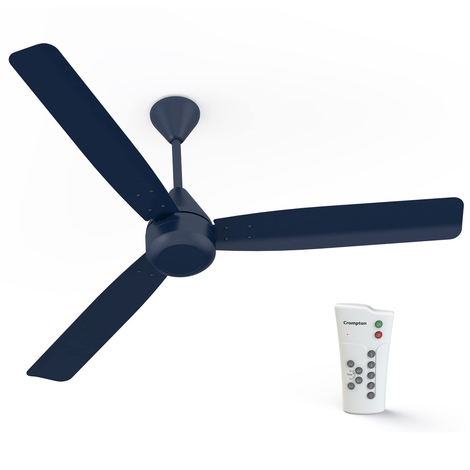 Crompton Energion Groove 1200mm (48 inch) Ceiling Fan (Opal White), Pack of 1, (5 Years Warranty)