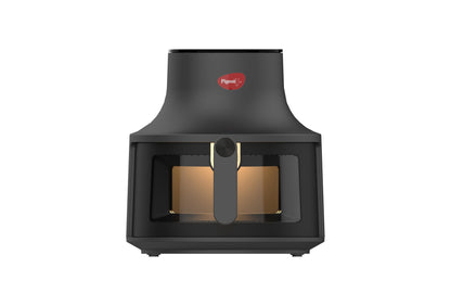 Pigeon by Stovekraft STELLAR Air Fryer Large 5.5L | 1500W BLADELESS Airfryer | Unique See Through Top View Glass | 360 AirWhirl Technology | Digital Touchscreen | 8 PRESETS Menu | Shake Feature