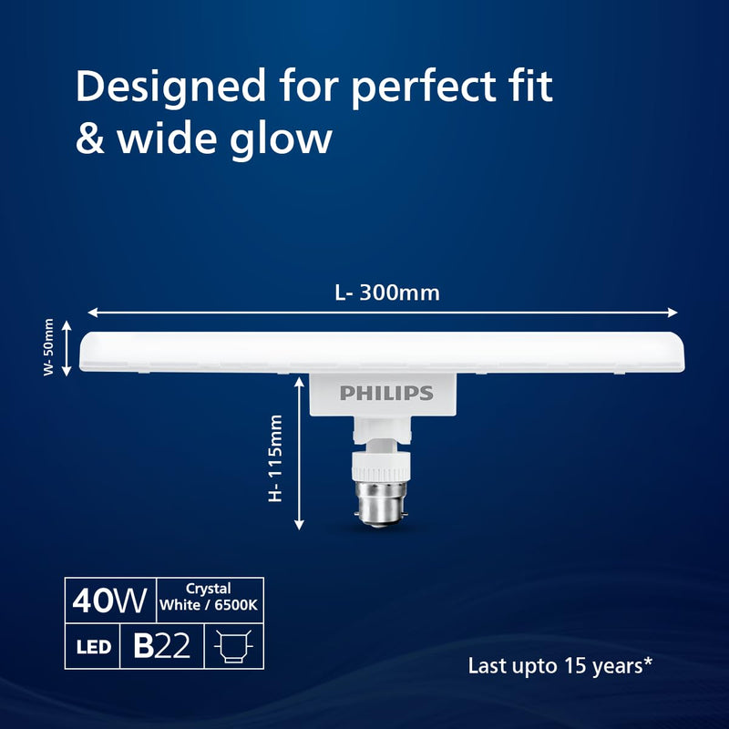 Philips Stellar Bright 12W B22 LED T-Bulb,1080lm,Cool Day Light, Pack of 1
