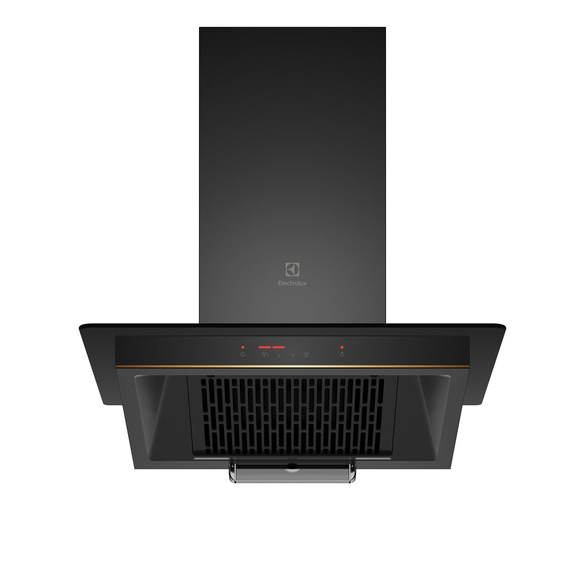 Electrolux 60cm Straight Glass Chimney for up to 180 sqft Kitchen, AutoClean, UltimateTaste 500, Black, ECC6681G-1