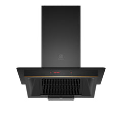 Electrolux 60cm Straight Glass Chimney for up to 180 sqft Kitchen, AutoClean, UltimateTaste 500, Black, ECC6681G-1