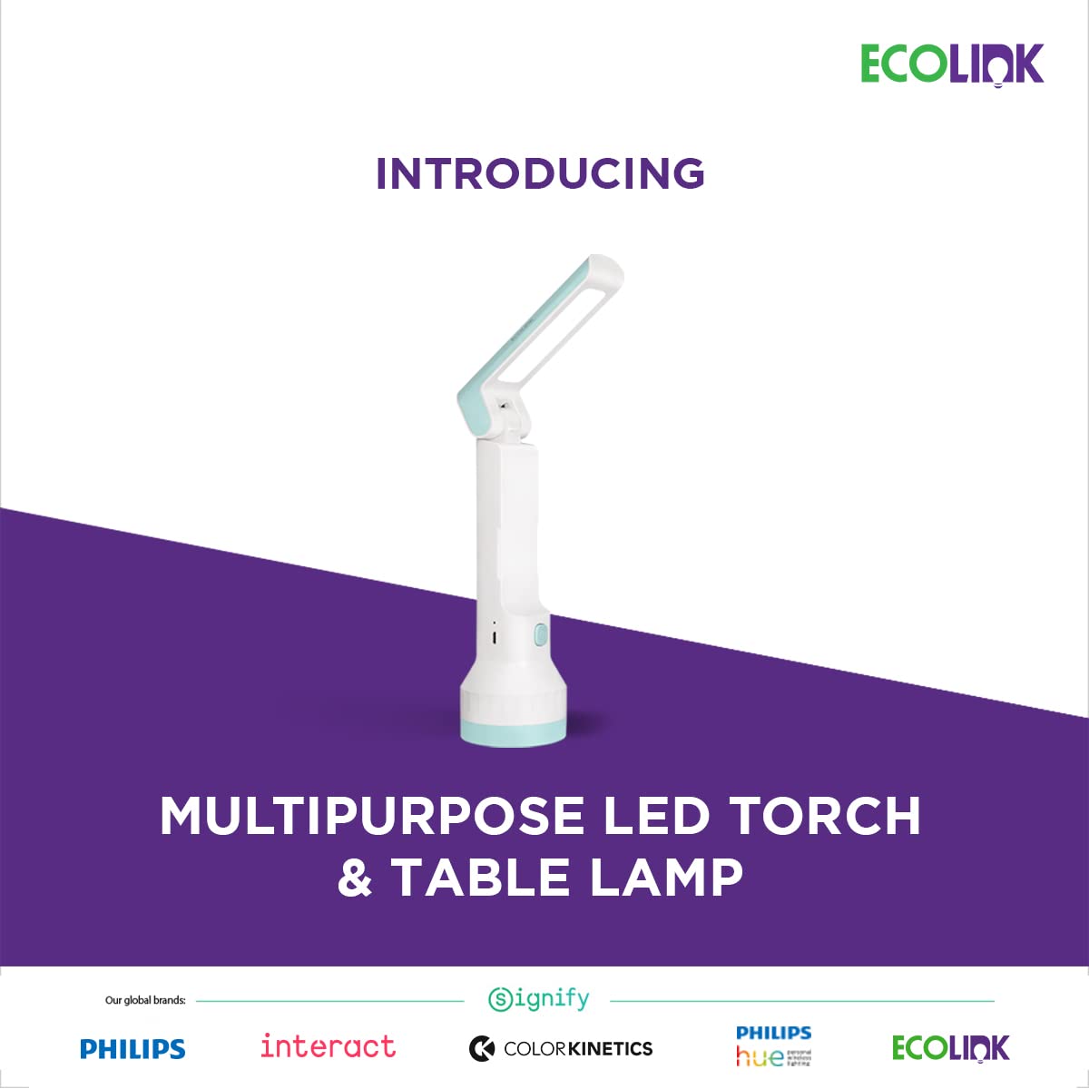 Philips EcoLink 3W Lilliput LED Torch & Table Lamp (,Pack of 1)