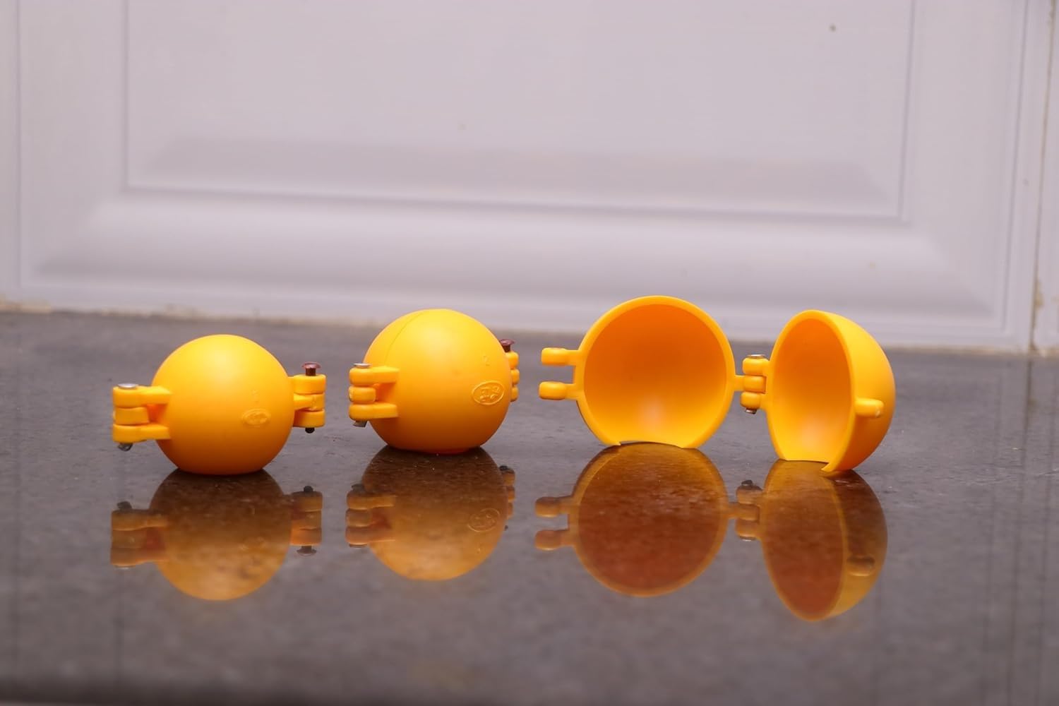 Dynore Plastic Small Laddu Making Mould, Laddu Maker,Mithai Maker Mould Sancha for Ganpati,Diwali, Janmashtmi and Other Festival for Indian Mithai-6 pc