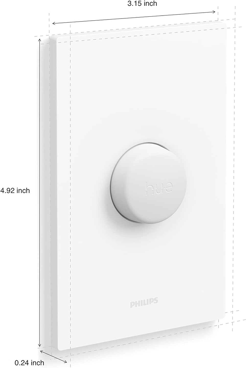 Philips Hue Smart Button for Hue Smart Lights, Smart Light Control 553719, (Hue Hub required)