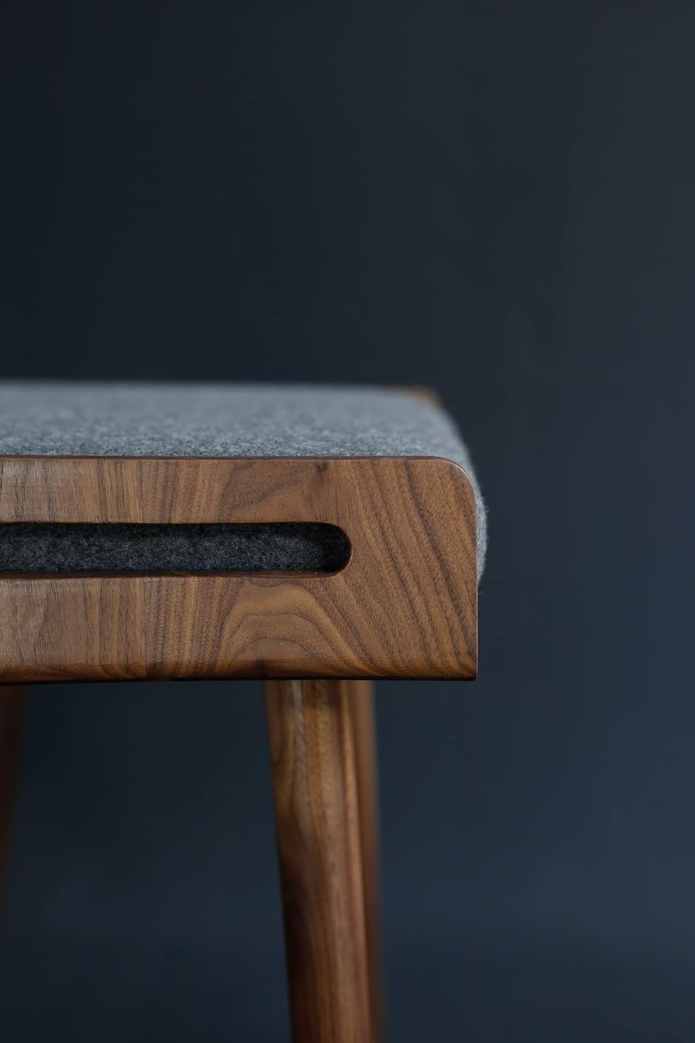 Sheesham Wood Ottoman Stool with Cushion | Compact Wooden Footrest & Seating Stool | Multipurpose for Living Ro