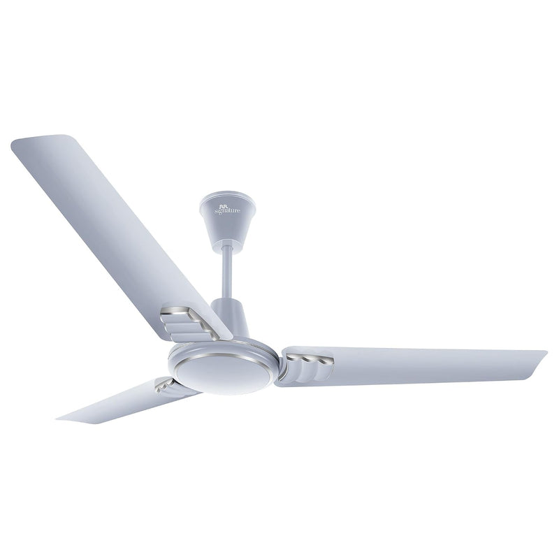 RR Signature 1200 MM Wavia High Speed Ceiling Fan for Home & Office, 35% Energy Saving, Designer Ceiling Fan (Silky Silver)-1