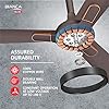 Havells 1200mm Bianca BLDC Motor Ceiling Fan | 5 Star RF Remote, 100% Copper,High Air Delivery,Upto 60% Energy Saving | ECO Active Technology, Flexible Timer Setting | (Pack of 1, Espresso Brown)