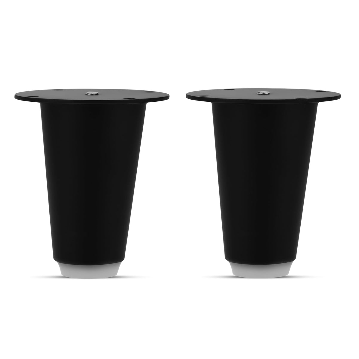 Plantex Heavy Duty Round 3 inch Spare Sofa Legs for Bed Furniture/Sofa Legs for Furniture Fitting/Table Legs/Sofa Leg Set of 2 pcs (Black) (Model APS-DTS-53)