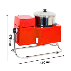 KRN Premium 2 Litre Tilting Wet Grinder for Home Use – Compact Domestic Table-Top Grinder – Ideal for Grinding Spices, Lentils, Grains & Coconut Paste (Red)