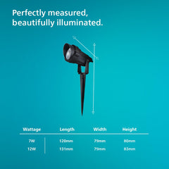 Philips 7W Garden Spike Light