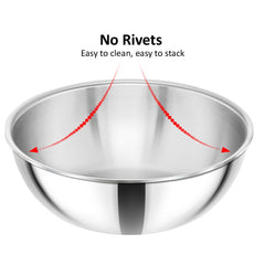 Hawkins 2.5 Litre Metro Kadhai, Triply Stainless Steel Induction Tasla, Silver (SSTA25)